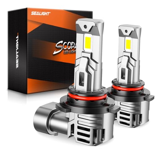 Image of SEALIGHT 9006 Bulbs with 6500K White Light,30000LM Super Bright, 1:1Mini Design Fog Light Bulbs,3 Mins Plug-N-Play, Pack of 2 9006 Bulbs