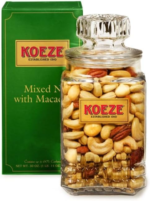 Mixed Nuts with Macadamias - 30 oz. Decanter