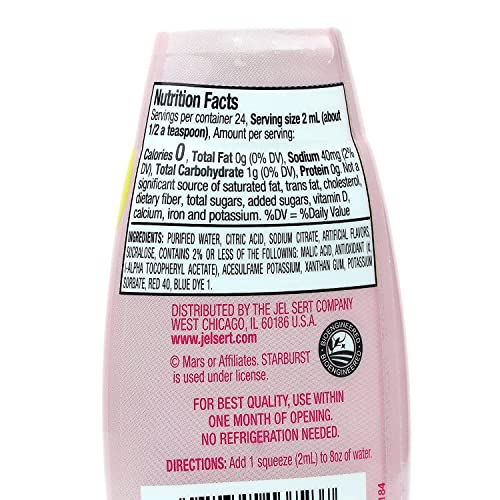 Starburst - Variety Pack of 3 Liquid Water Enhancers | 1 bottle of each flavor: Strawberry, Orange & Cherry | Zer