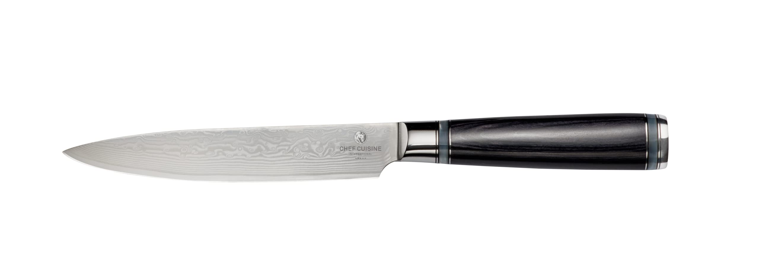 CHEF CUISINE Damast Messerset, 3-tlg., Nakirimesser Santokumesser Sashimimesser