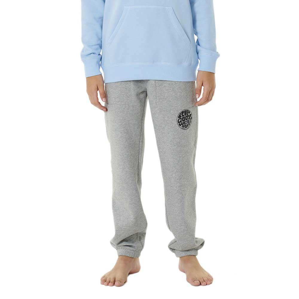 Rip Curl Grey Marle Kids Icons Of Surf Elasticated Waist Joggers - 16 Years