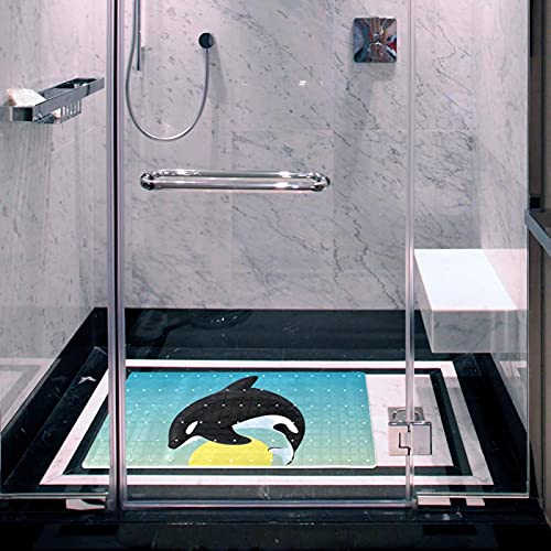 Tapis de douche antidérapant avec ventouses haute densité