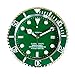 Produktbild LEDBGM Wanduhr Rolex Submariner Geeignet für Esszimmer, Wohnzimmer, Studio, usw. (mit Kalenderanzeige) (grün)