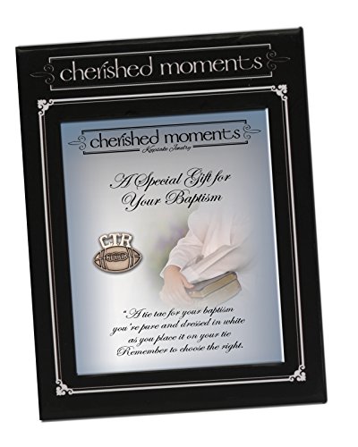 Cherished Moments LDS Baptism Tie Tack Oval CTR Choose The Right in Silver Tone2