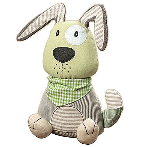 Preisvergleich Produktbild Unbekannt Türstopper Hund grün Patchworklook