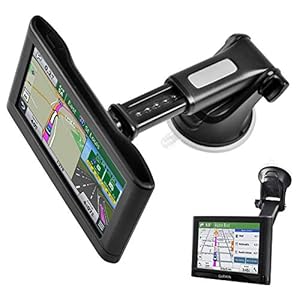 GPS Suction Cup Mount for Garmin [Quick Extension Arm], Replacement GPS Dash Ball Mount Dashboard Windshield Car Holder…