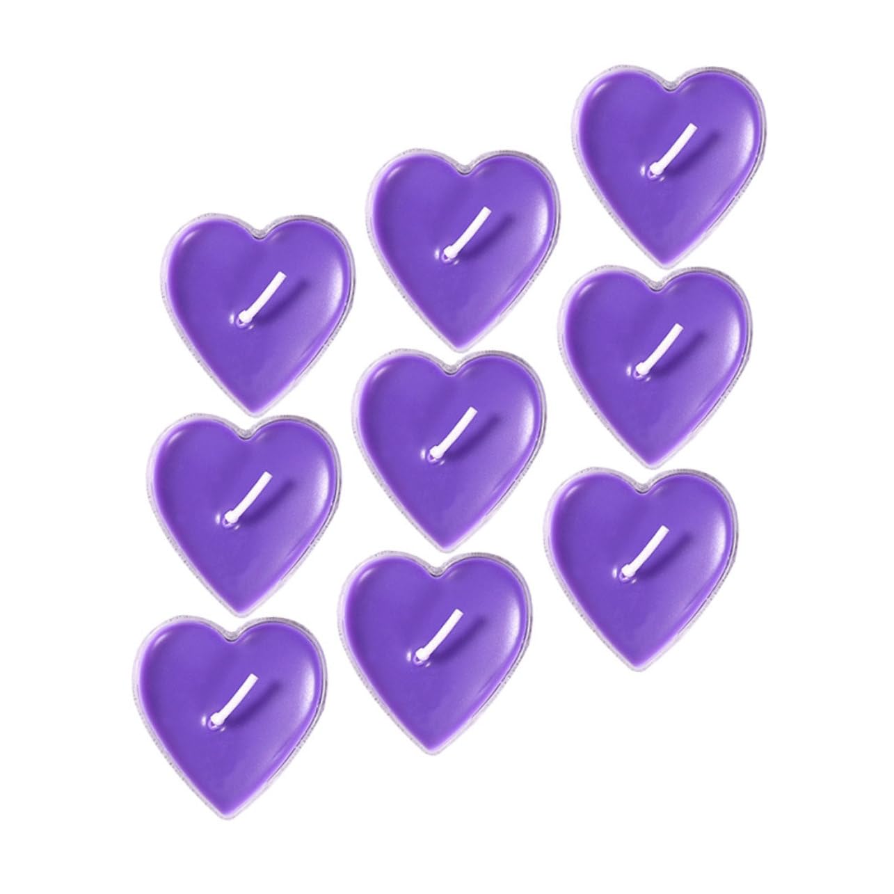 IMIKEYA Delicate Heart Shape Candles for Romantic Night for Valentine's Day Decorations