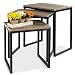 Best Choice Products 3-Piece Modern Stackable Nesting Coffee Accent End Table Living Room Furniture Lounge Set - Brown