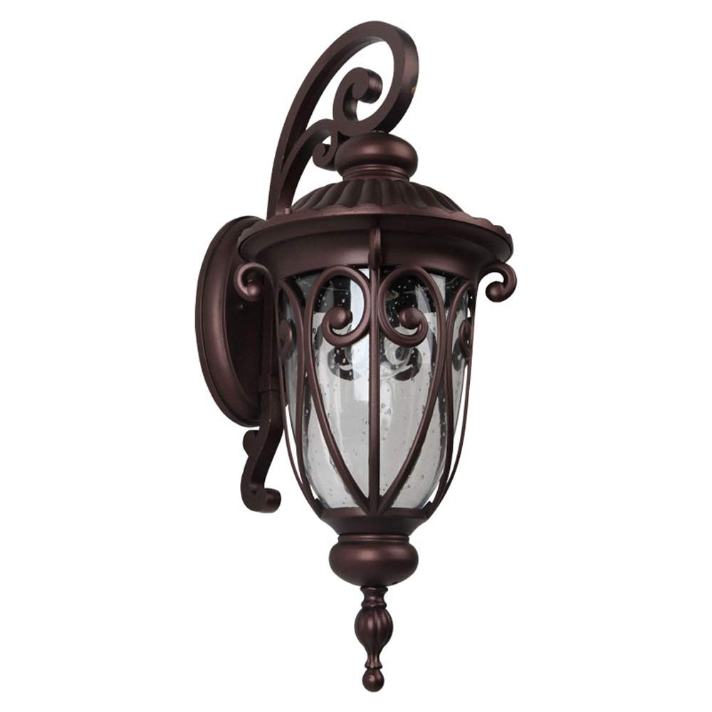 Applique rétro industriel marron pour illuminer vos soirées au jardin