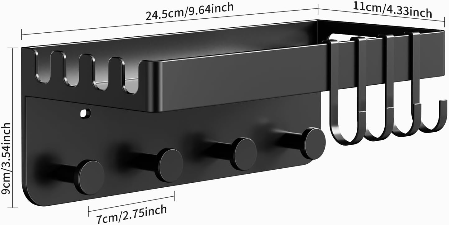Floating Shelves Bedside Shelf Stick On Organizer Dorm Essential | Space Saving Storage Solution, Easy Accessory Display, Stylish Room Accent, Wall Mounted Design, Bedroom Organization Upgrade