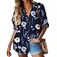 Floral Navy Blue