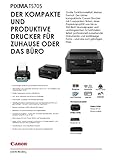 Canon Pixma TS705 TS-705 Farbtintenstrahl-Gerät (Drucker, USB, CD-Druck, WLAN, LAN, Apple AirPrint) Schwarz + 5er Set IC-Office XXL Tintenpatronen OHNE KOPIER- UND SCANFUNTKION - 6