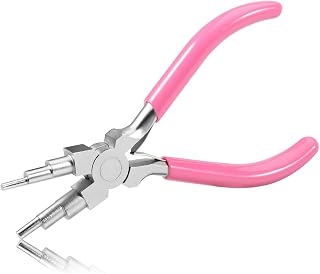 SPEEDWOX 6 in 1 Bail Making Pliers, Jewelry Bail Pliers, Wire Looping Pliers for 3mm to 9.9mm Loops and Jump Rings
