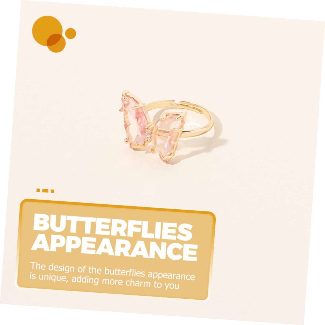 FRCOLOR 5 Series Anillo De Ajustable Para Mujeres De Transparente Y Joyería Casual Para Niñas Y Adolescentes 8 Piezas X 5