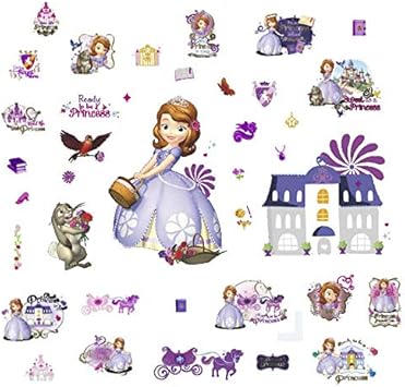 Amazon Co Jp ちいさなプリンセス ソフィア Sofia Princess ウォールステッカー 姫 ディズニー Disney 壁紙シール ひめ Diy 工具 ガーデン
