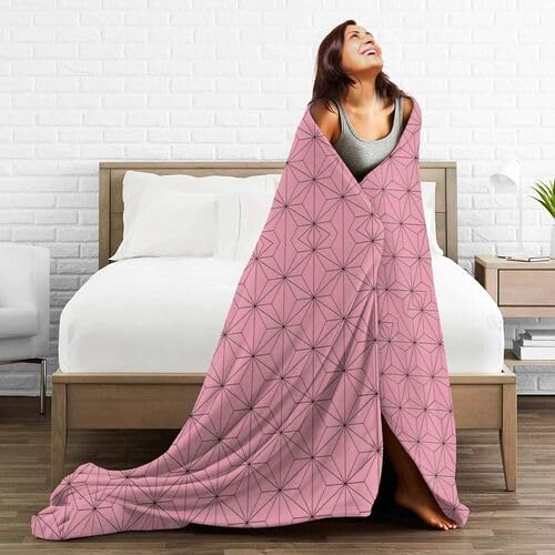Ultra Soft Anime Throw Blanket All Seasons Lightweight Microfiber Blankets for Living Room Bedroom Unique Gifts 60"X50" image 5