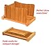 DBTech Bamboo Wood Compact Foldable Bread Slicer