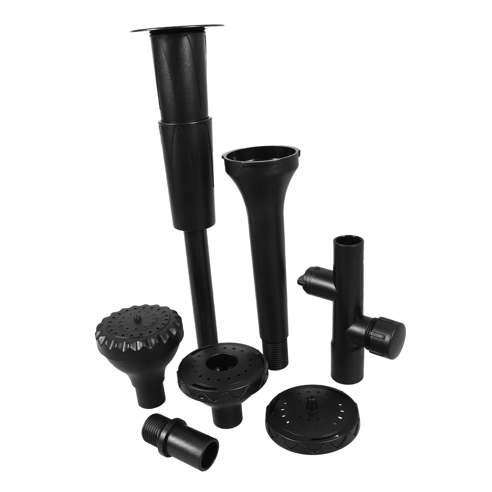 Sosoport Pond Fountain Nozzle Kit 2cm Threaded Connector Submersible Water Pump Nozzles for Aquariums and Gardens