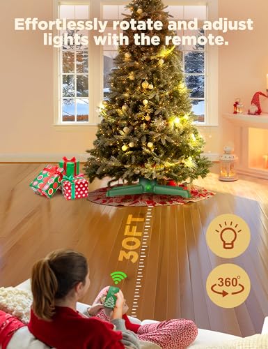 Dg-Direct SDJ005-GN-US Rotating Christmas Tree Stand, Up To 9Ft thumb #1