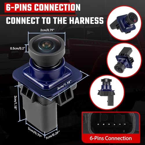 Image of Backup Camera Rear View Camera Fit for F150 2010-2014 Mustang 2015-2020 Lincoln MKC 2015-2019 Parking Park Assist Camera Replace#EL3T-19G490-AA EL3Z-19G490-D BL3Z-19G490-B
