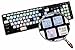 SAMPLITUDE Galaxy Series Apple Size Keyboard Decals