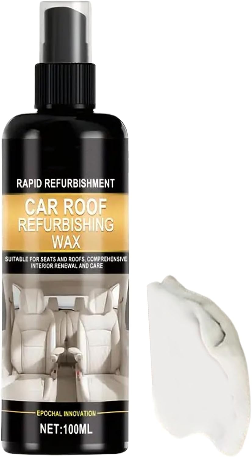 Genérico Limpiador para El Interior del Coche,Limpiador Renovador De Tela 100ml | Refrescador para El Salpicadero Y Techo,para Techo Electrodomésticos Cuero Tapicería Sofá Muebles Hogar