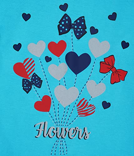 Image of KYDA KIDS 100% Cotton Girls Full Sleeve Printed T-Shirt,Regular fit Round Neck Tops