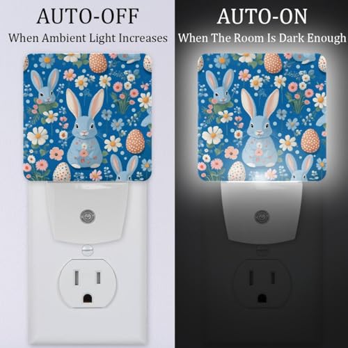 Lámpara nocturna LED de enchufe, 2 unidades miniatura 2