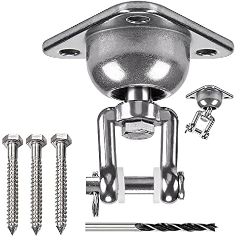 Percha dinámica de acero inoxidable con bola de rotación y oscilación Cover