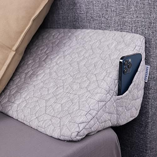 EPHEDORA Bed Wedge Pillow for Headboard Gap Filler | Queen Size | Triangle Bolster Pillows | Noodle Pillow Wedge | Washable Cover | Memory Foam | 5 Sizes | Fill Between Your Headboard and Mattress