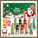 10pcs Handcreme Mini Weihnachtsgeschenke Set, Mini Handcreme Geschenkset Frauen Männer, Feuchtigkeitscreme für Hände Fuß, Kleine Weihnachten Geschenke set für Mitarbeiter Freund Kollegen, 30 g * 10