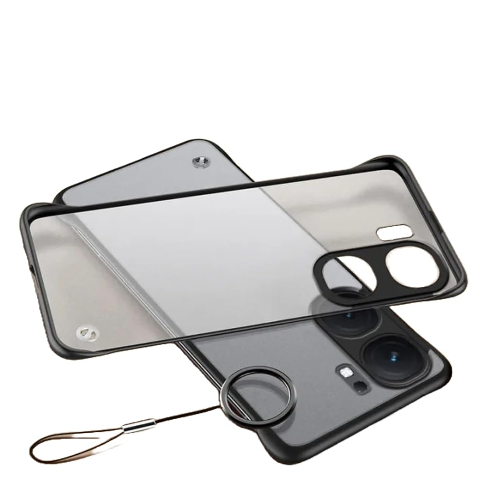 REALCASE iQOO Neo 9 Pro 5G Back Cover Case | Stylish Frameless Matte Hard Skin | Soft TPU Shock Proof Bumper Back Cover for iQOO Neo 9 Pro 5G (Black) (B0CW4K8FSZ) Amazon Price History, Amazon Price Tracker