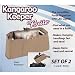 LED KANGAROO KEEPER "BRITE" PURSE ORGANIZER - TAN (SET OF 2)