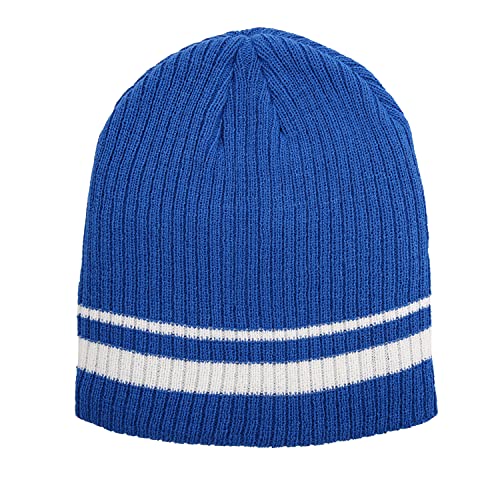 Kids Two Stripe Ribbed Knit Winter Hat, Scarf and Glove Set for Boys3