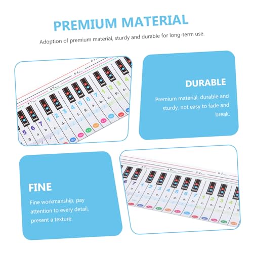 Toyvian 88 Handroll Papier De Pratique Piano Doigté Tableau Comparatif Piano Doigté Tableau De Pratique Piano Clavier Autocollant Claviers Piano Clavier Papier D’Enseignement Portable - Les Beatles, Paul McCartney, John Lennon, RIngo Starr, George Harrison Toyvian 88 Handroll Papier De Pratique Piano Doigté Tableau Comparatif Piano Doigté Tableau De Pratique Piano Clavier Autocollant Claviers Piano Clavier Papier D'Enseignement Portable – Image 5