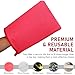 TAKAVU Auto Detailing Clay Mitt 1 Pack 9.7x6.3 inches, Magic Clay Bar Mitt Premium Mesh and Microfiber for Remove Dirts Mud Grime, Car Cleaning Detail Glass Wheel Windshield (Red)