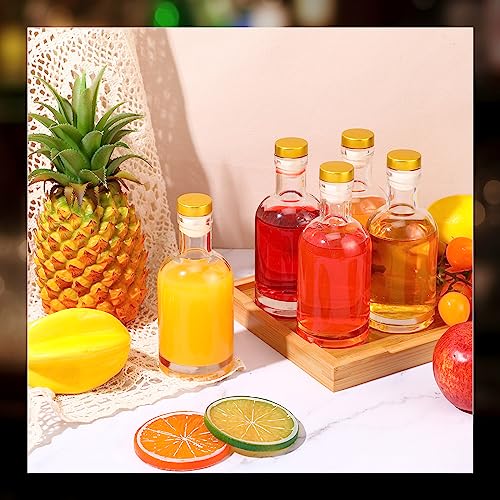 Botellas de licor de vidrio resistente con acabado elegante de 6 oz 7