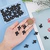 SUNNYCLUE 1 Box 40Pcs Black Cross Beads Easter Turquoise Cross Beads Bulk Mini Stone Gemstone Small Spacers for Jewelry Making Charms Rosary Beading Kit Bracelet Necklace Supplies Craft #2