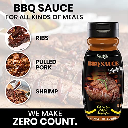 Servivita 8413412209961 Sugar Free Bbq Sauce - Sugar Free Barbecue Sauce - Zero Calories And Fat Free, 11.1 Fl Oz - No Sugar Bbq Sauce - Gluten Free, Low Sodium thumb #2