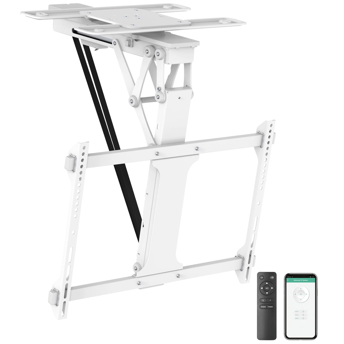 My Wall Supporto Da Soffitto Motorizzato HL47ML Per TV 32-75 Pollici - Controllo Smart Tramite App Tuya, Rotazione 180°, Carico Max 35kg, Sistema Anticollisione - 2