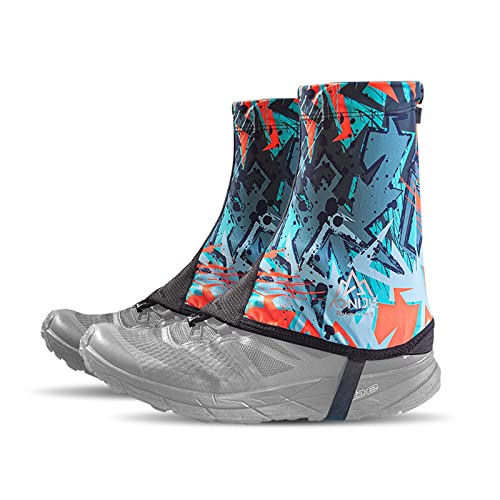 Guêtres basses de protection AONIJIE en rouge de taille L pour les chaussures de randonnée