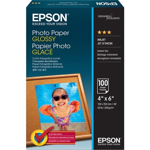 Epson Value Photo Paper Glossy, 4"X6", 100 Sheets (S400034) #TOP3