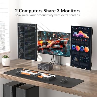 AV Access iDock D23 8K KVM Switch Docking Station حزمة مع وحدة تحكم عن بعد سلكية