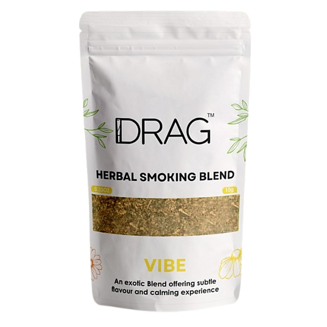Drag Mistura de ervas e flores para fumar Vibe com calêndula e camomila, 9,9 g