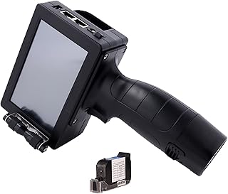 Inkjet Code Printer 25.4mm Portable Inkjet Printer QR Bar Batch Code Date Number Logo Expiry Date Label Handheld Thermal Inkjet Printer for Code Date Label Industry Usage ( Color : Printer with 1Ink )