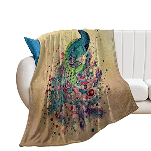 Couverture de canapé paon un cocon de douceur soyeuse chez vous