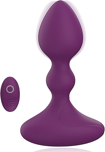 Vibrador de enchufe anal, masajeador de próstata, juguetes masculinos, masturbador femenino de vibración de 10 frecuencias, control remoto y