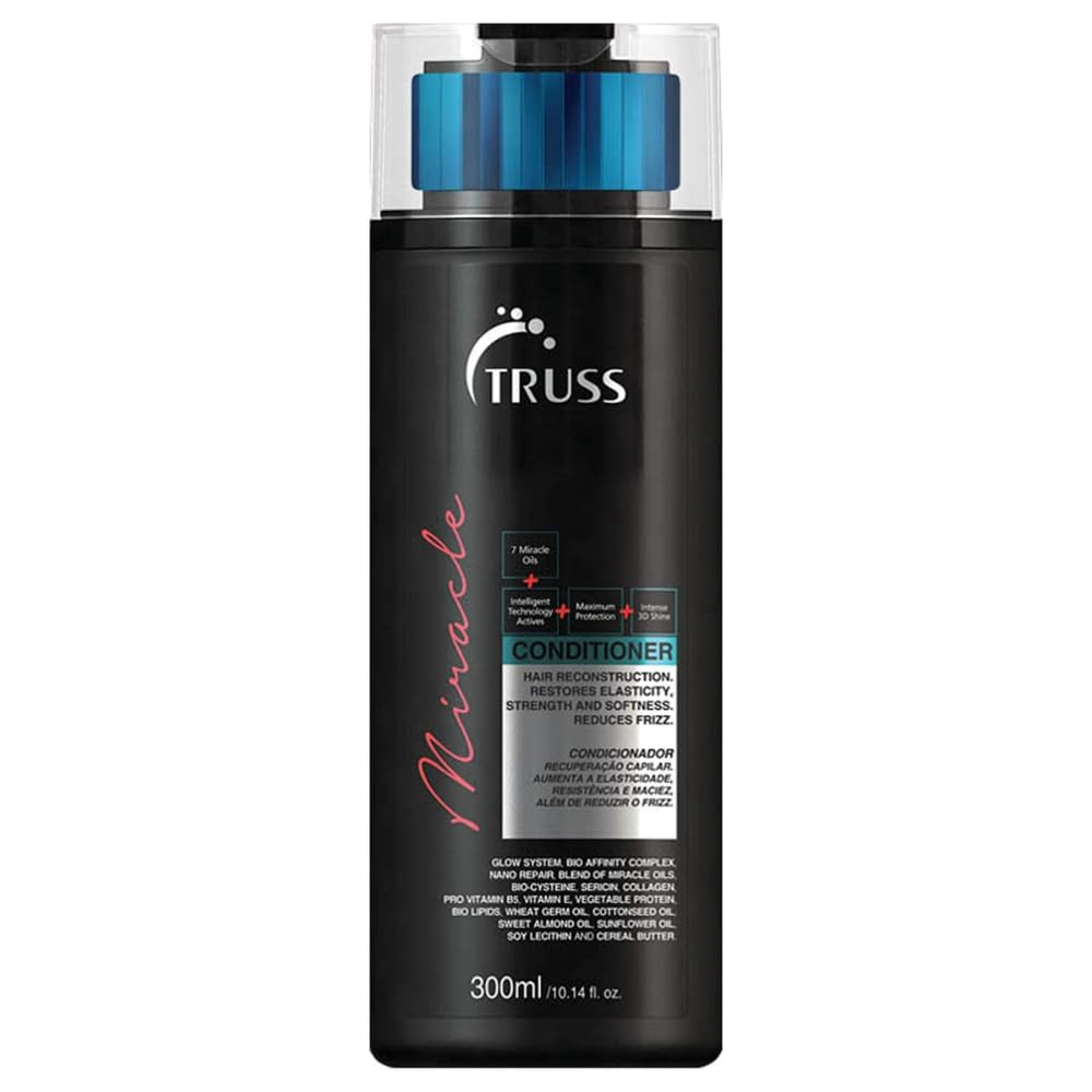 TRUSS Miracle Hair Conditioner for Women & Men - Anti-Aging & Color Protection Hair Care - Anti-Frizz & Hydrating Conditioner - Helps Restore Elasticity, Strength & Shine (10.14 oz)