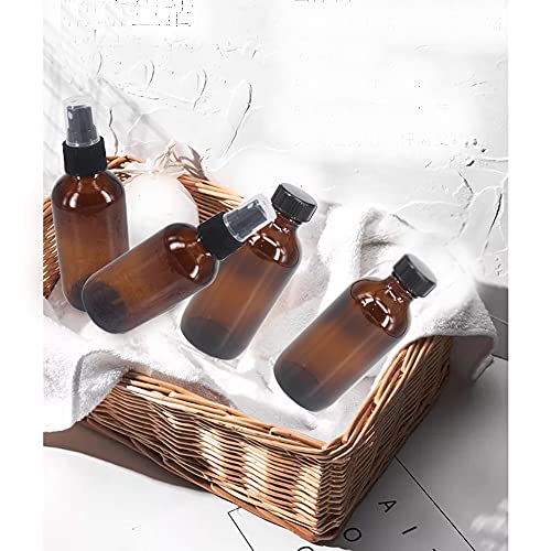 Bpfy 12 Pack 4Oz Amber Glass Spray Bottles 4Oz Fine Mist Spray Bottle For Essential Oils, Perfumes, Alcohol, Watering Flowers, Cosmetic Spray Bottle, Refillable Liquid Containers #TOP5