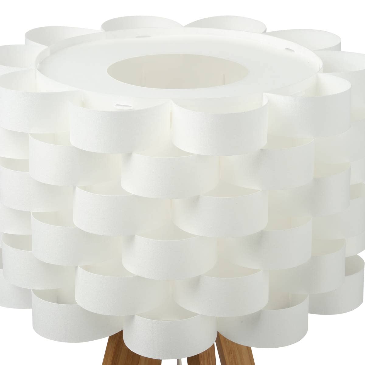 Atmosphera - Lámpara de pie 'Moki' - bambú y blanco - A. 150 cm